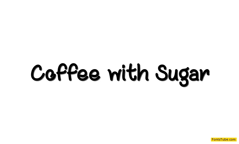 Coffee with Sugar Font