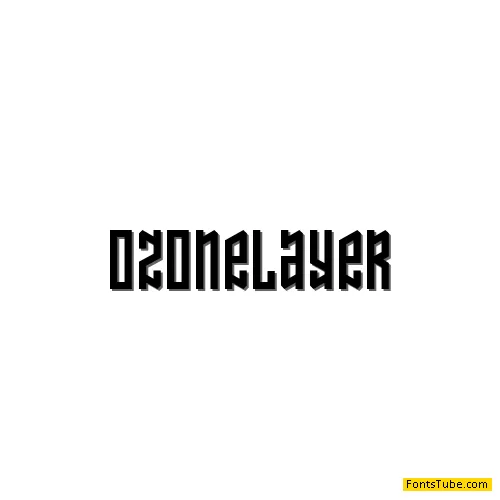 Ozone Layer Font