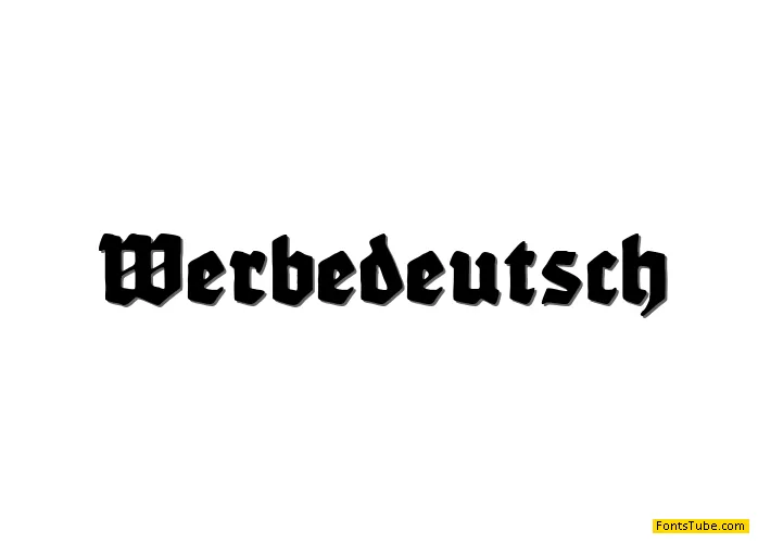 Werbedeutsch Font