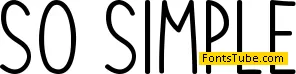 So Simple Font