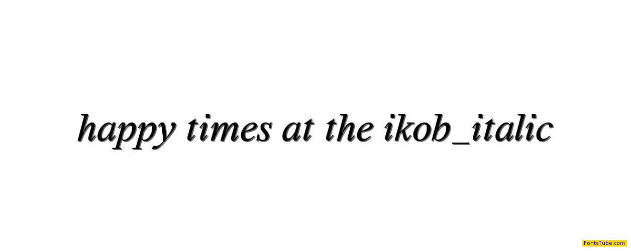 Happy Times at the IKOB Font Family
