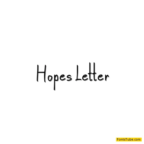Hopes Letter