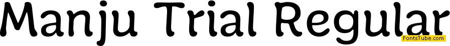 Manju Trial Font Family