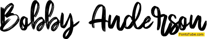 Bobby Anderson - Personal Use Font