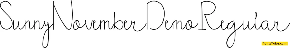 Sunny November Demo Font