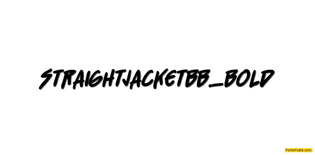 Straight Jacket BB Font Family
