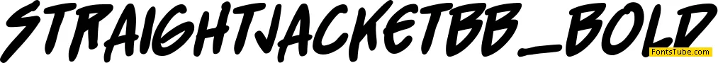 Straight Jacket BB Font Family