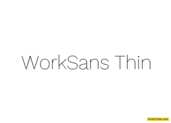 Work Sans Font Family