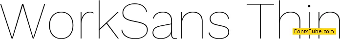 Work Sans Font Family