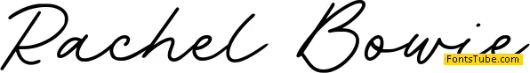 Rachel Bowie Font