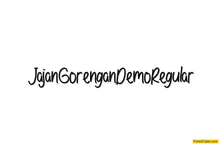 Jajan Gorengan Demo Font