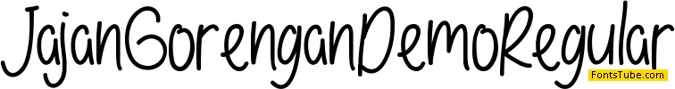 Jajan Gorengan Demo Font