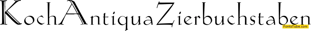 Koch-Antiqua Zier Font