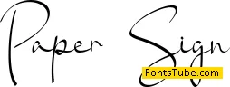 Paper Sign Font