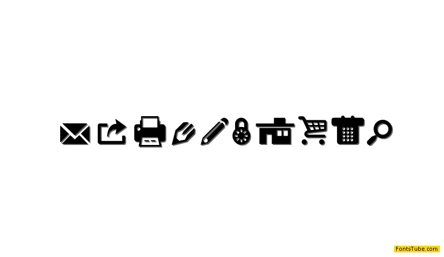Modern Pictograms Font
