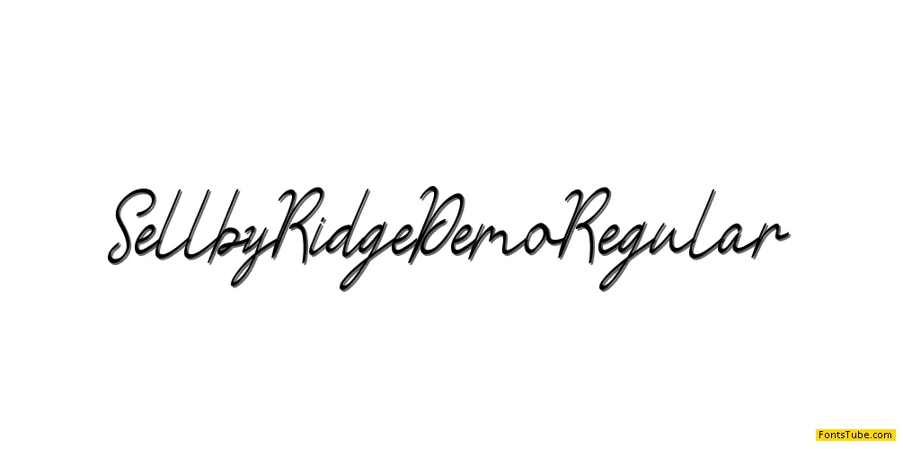 Sellby Ridge Demo Font