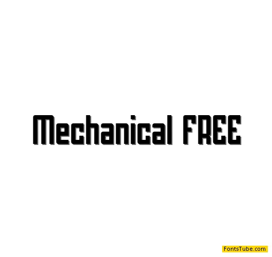 Mechanical FREE Font