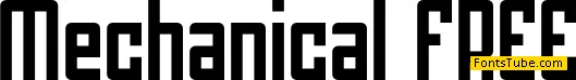 Mechanical FREE Font