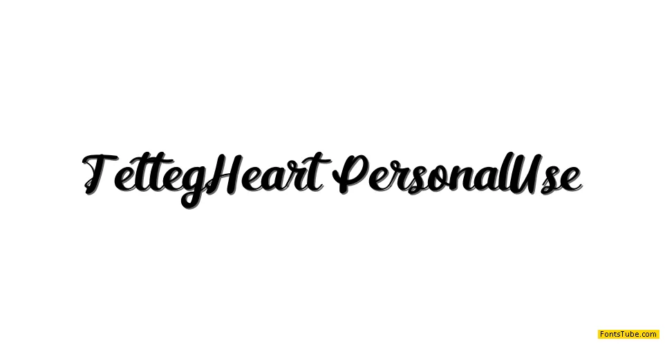 Tetteg Heart Font