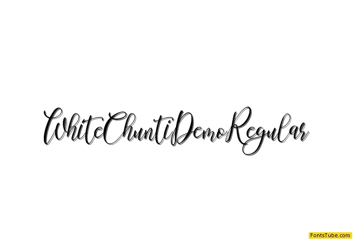 White Chunti Demo Font