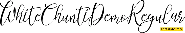 White Chunti Demo Font