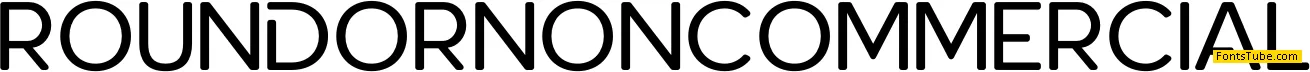 RoundorNonCommercial Font
