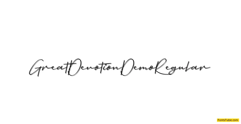 Great Devotion Demo Font