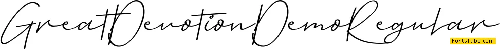 Great Devotion Demo Font
