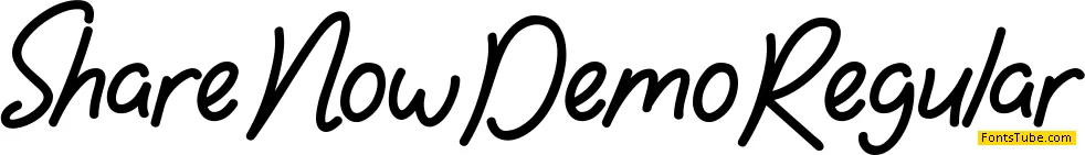 Share Now Demo Font