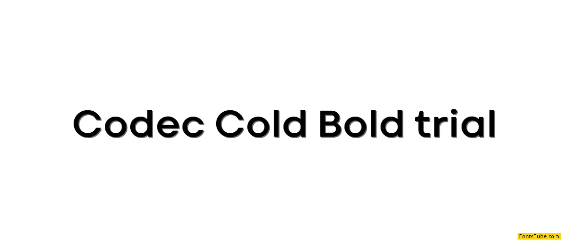 Codec Font Family