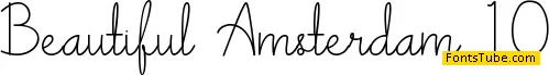 Beautiful Amsterdam Font
