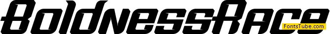 Boldness Race Font