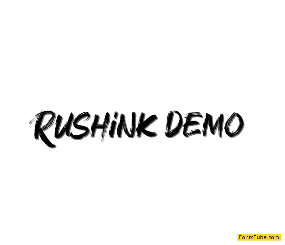 Rushink DEMO Font
