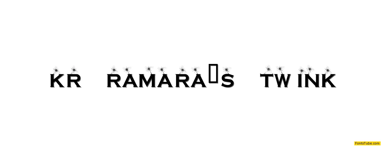 KR Ramara's Twink Font
