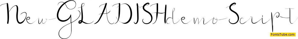 New GLADISHdemo Font Family