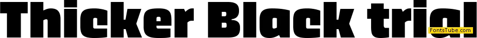 Thicker Trial Font Family