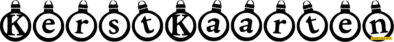 KerstKaarten Font