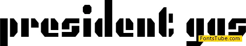 President Gas Font