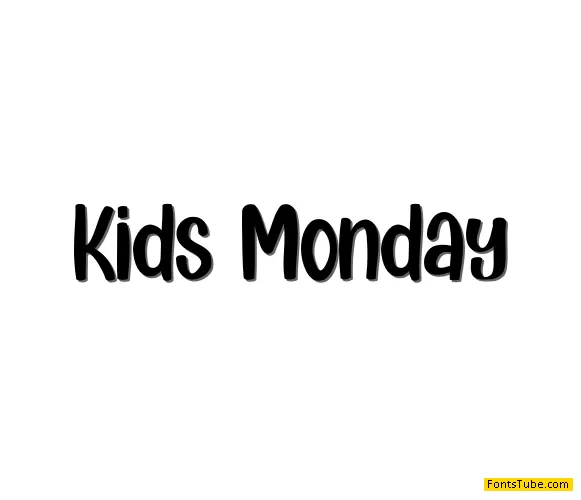 Kids Monday Font