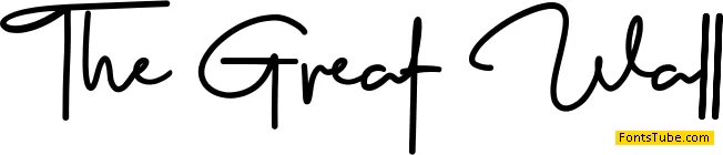 The Great Wall 2 Font