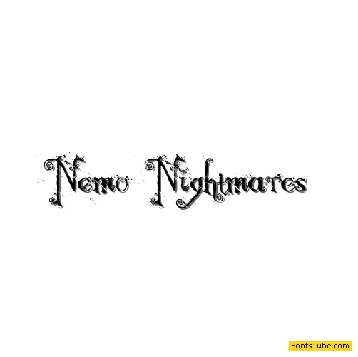 Nemo Nightmares Font