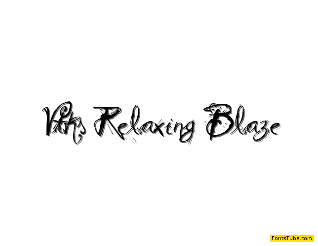 Vtks Relaxing Blaze Font