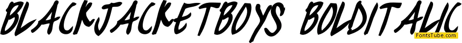 black jacket boys Font Family