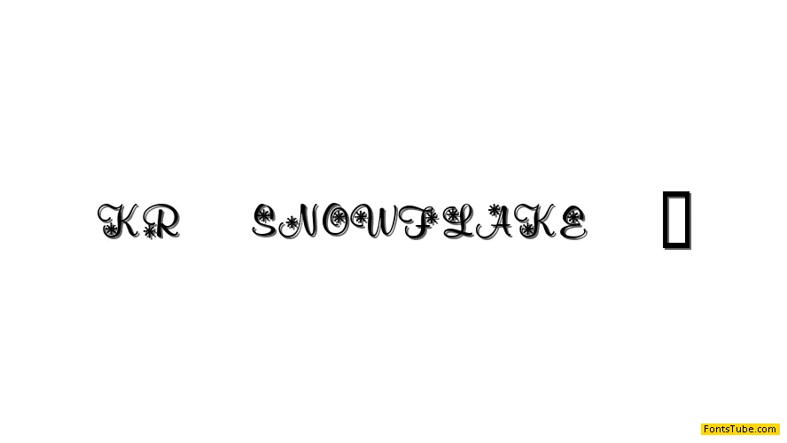 KR Snowflake 2 Font