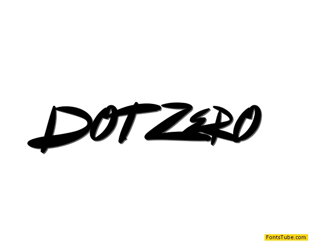 Dot Zero Font