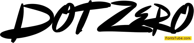 Dot Zero Font