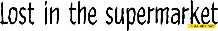 Lost in the supermarket Font