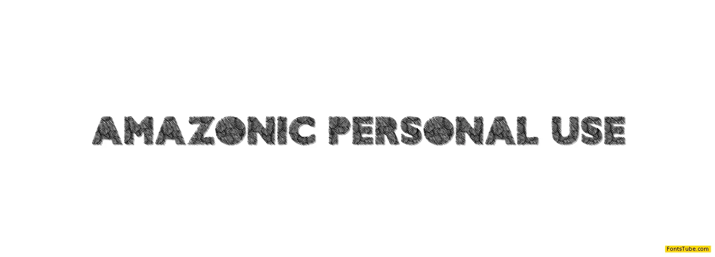 AMAZONIC PERSONAL USE Font