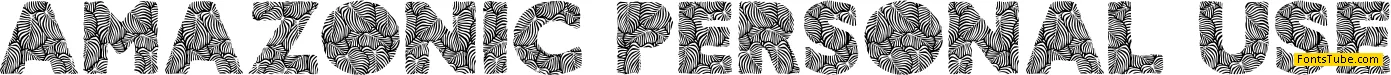 AMAZONIC PERSONAL USE Font