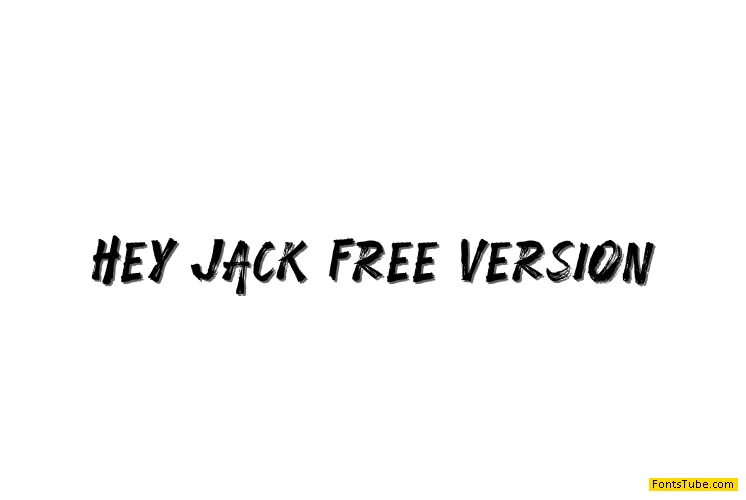 Hey Jack Free Version Font